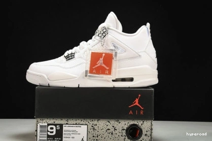 Hyperoad MENS JORDAN RETRO AIR WHITE “PURE 4 MONEY” 1118